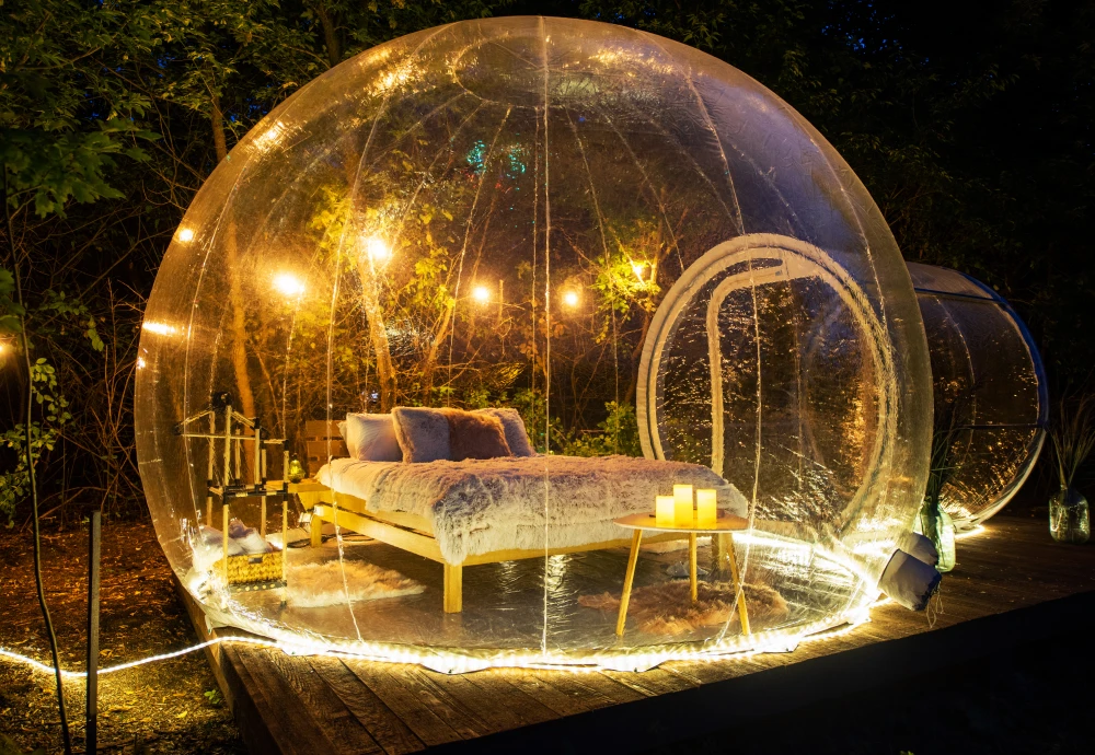 innovative transparent bubble tents